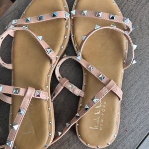 Michael Kors Pink Studded Sandals